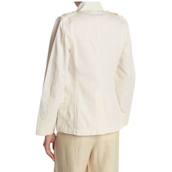 NEW Alex Mill White Natural Officer's Chore Jacket Utility Pockets L - Picture 3 of 12